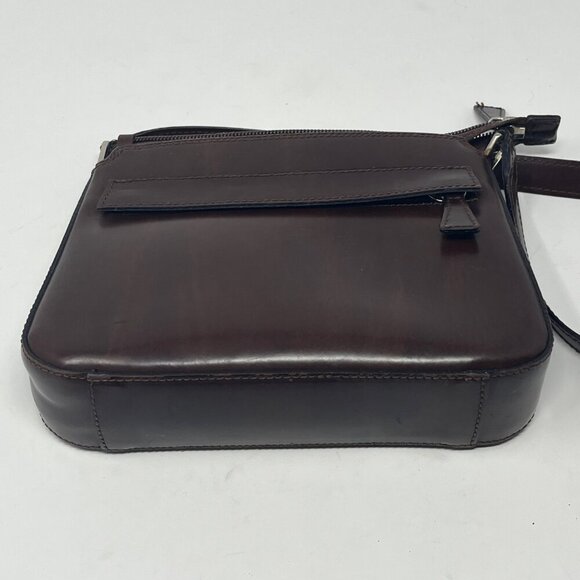 brown leather handbag shoulder bag small - Picture 6 of 11